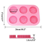 3D Round & Square 6-Cavity Silicone Mold